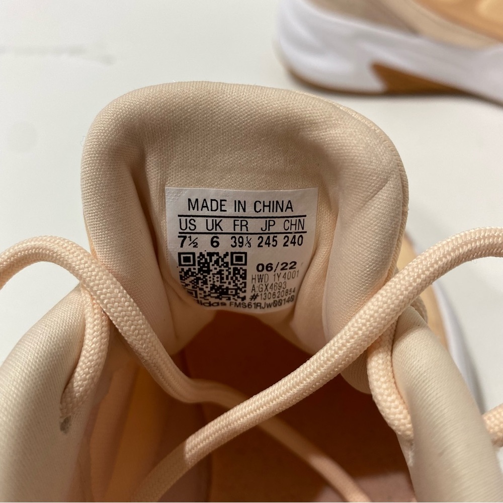 NEW Adidas Ozelle Cloudfoam Women's Orange Tan Shoes Sneakers GX4693 Size 7.5 - Picture 6 of 8